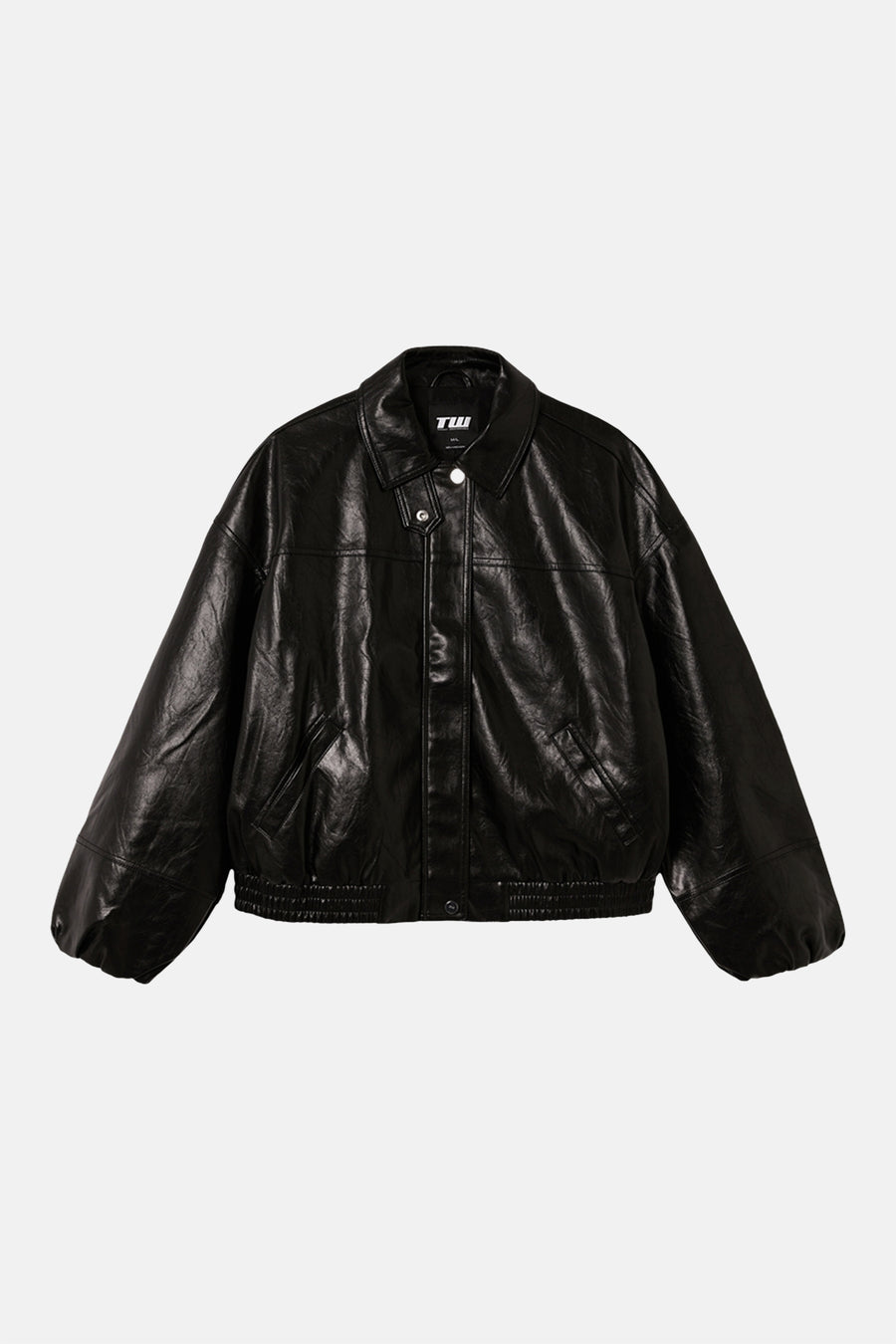 Veste en similicuir - noir