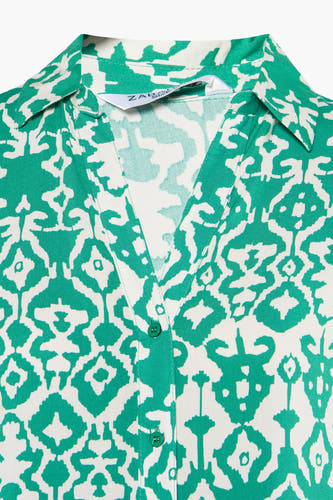 Robe à manches courtes - vert