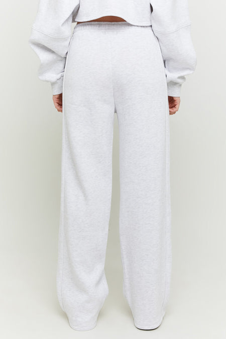 Pantalon de jogging gris TALLYALLY WELL, arrière avec des larges et et un design simple.