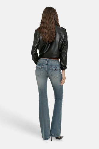 SPADEBOOTY - mid blue denim