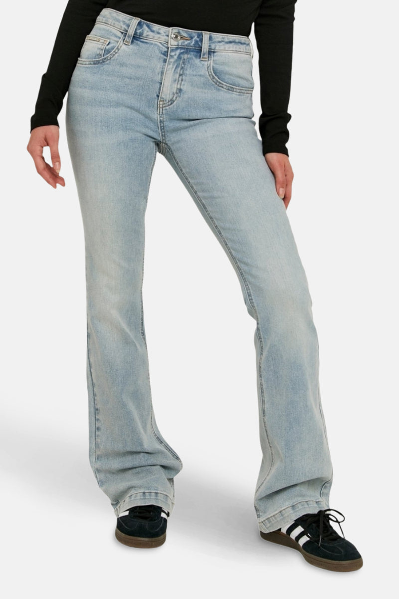 Jeans bootcut mid blue denim - TALLY WEIJL