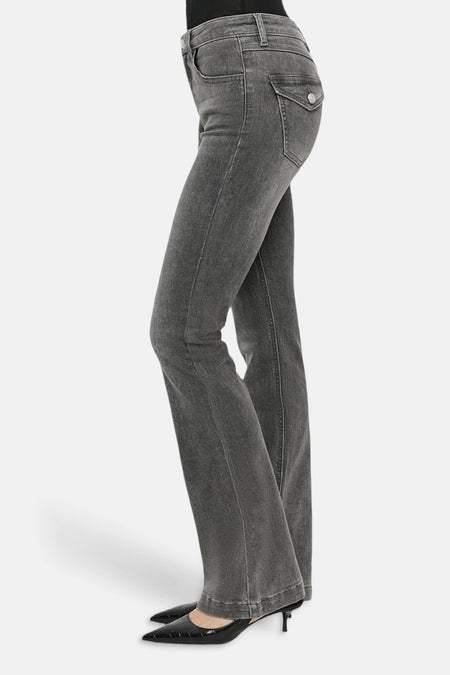 SPADEBOOTY - mid grey denim