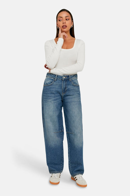Jeans coupe spécial mid blue denim - TALLY WEIJL