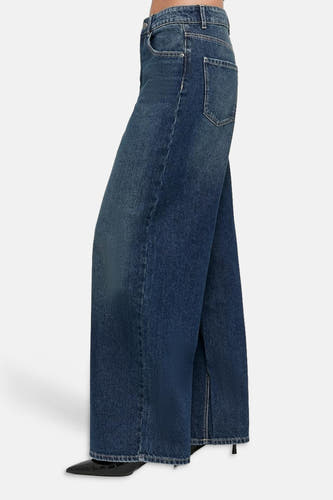 Jeans wide mid blue denim - TALLY WEIJL
