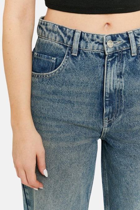 Jeans wide Mid blue denim - TALLY WEIJL