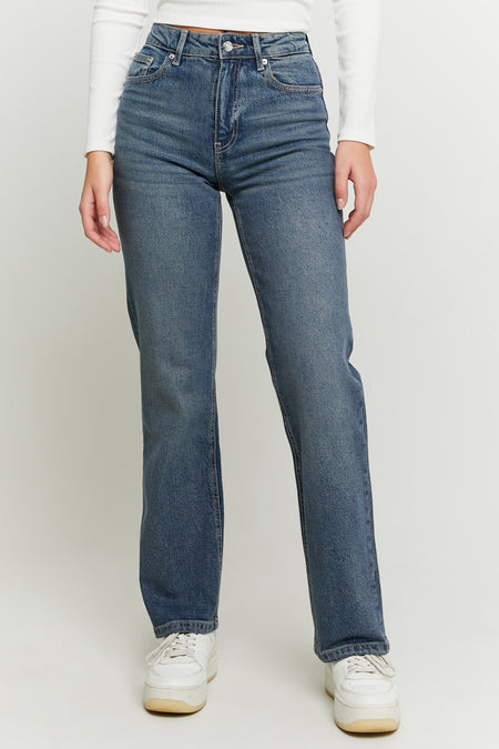 Jeans straight Mid blue denim - TALLY WEIJL