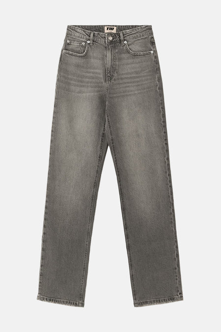 Jeans straight Light grey denim - TALLY WEIJL