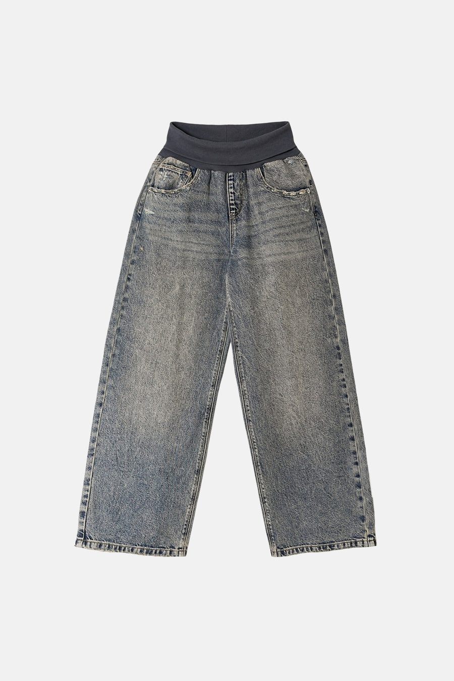 Jeans wide mid blue denim - TALLY WEIJL