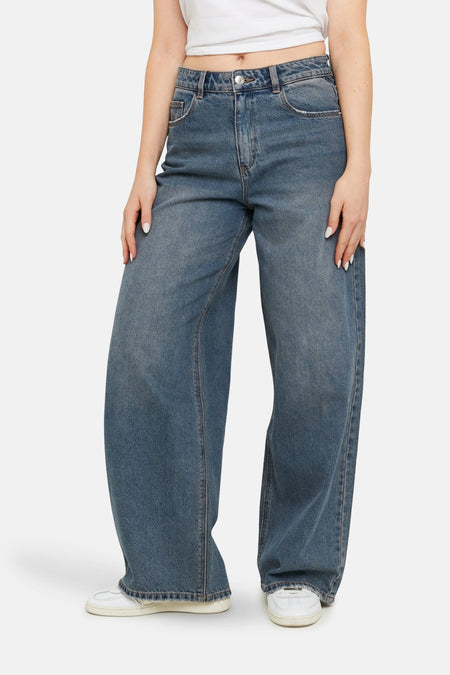 Jeans wide Light grey denim - TALLY WEIJL