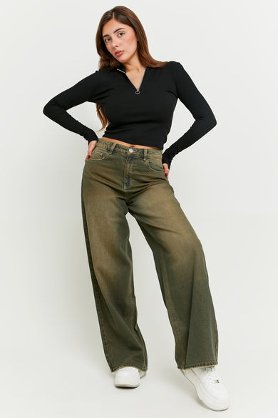 Jeans wide Vert - TALLY WEIJL