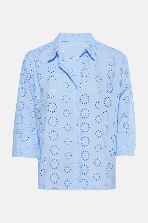 Chemisier (manches longues) Bleu - HAILYS