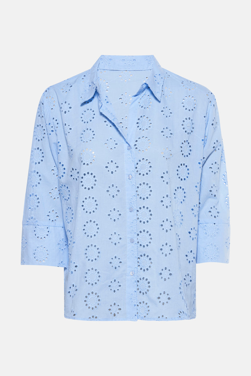 Chemisier (manches longues) Bleu - HAILYS