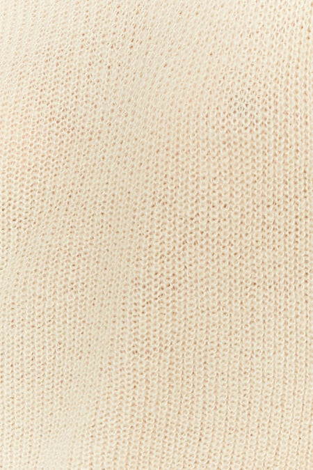 Gilet beige de TALLY WEIJL, avec une texture finement côtelée.