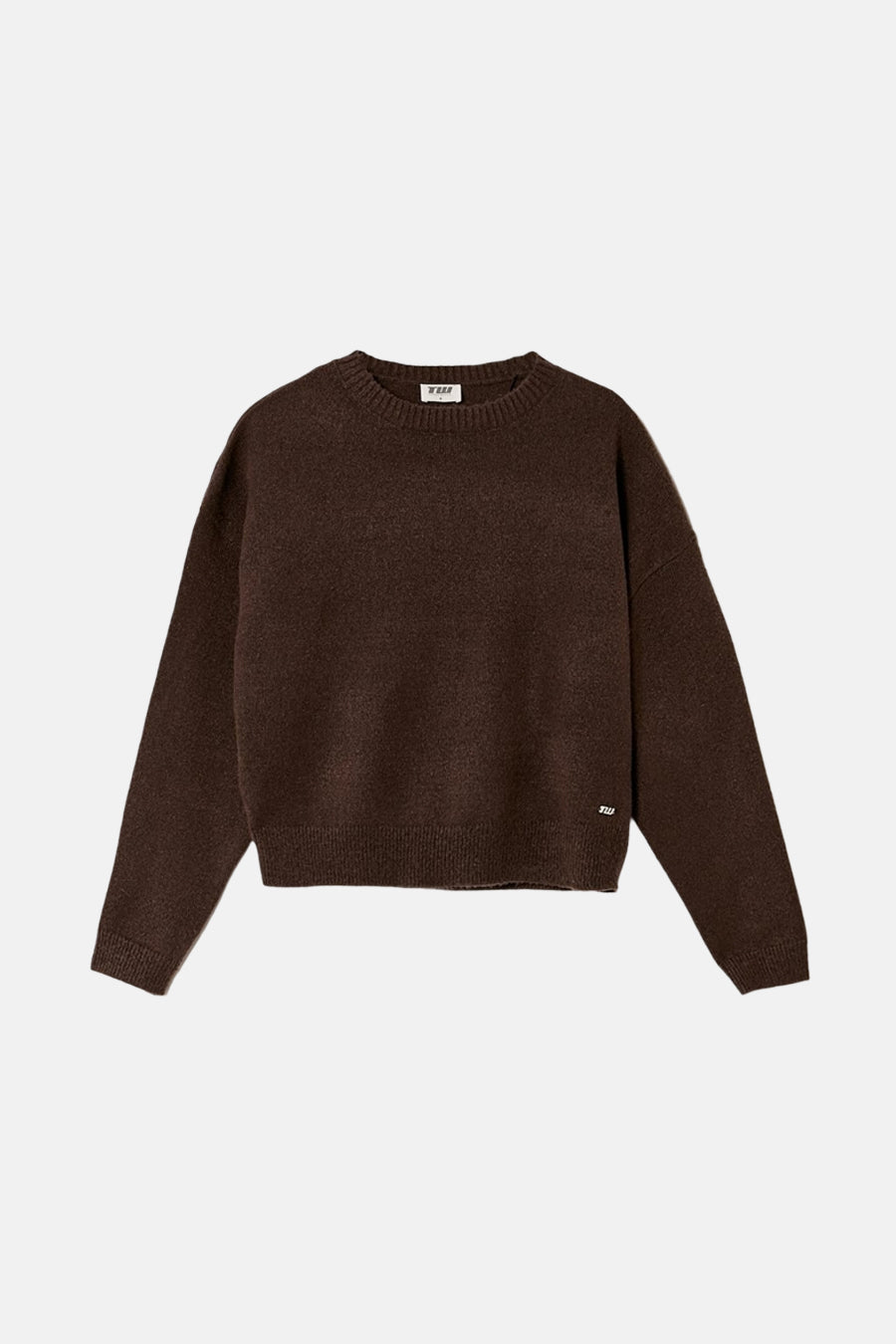 Pull à col rond - brun - TALLY WEIJL
