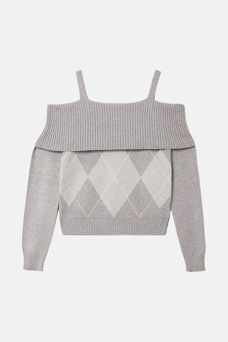 Pull col O gris - TALLY WEIJL