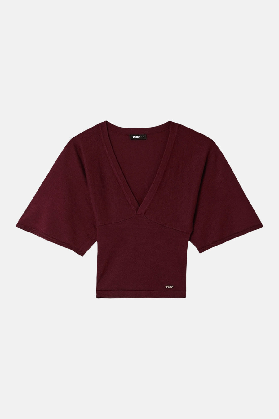 Pull à manches courtes - Bordeaux