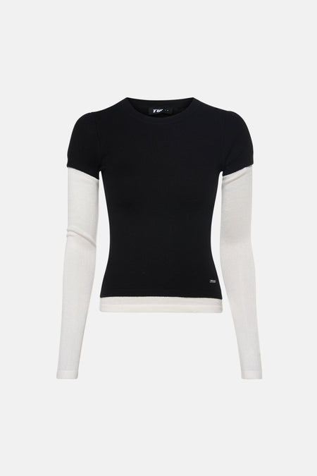 T-shirt à manches longues - noir
