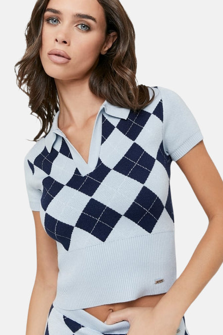 Pull à manches courtes - bleu