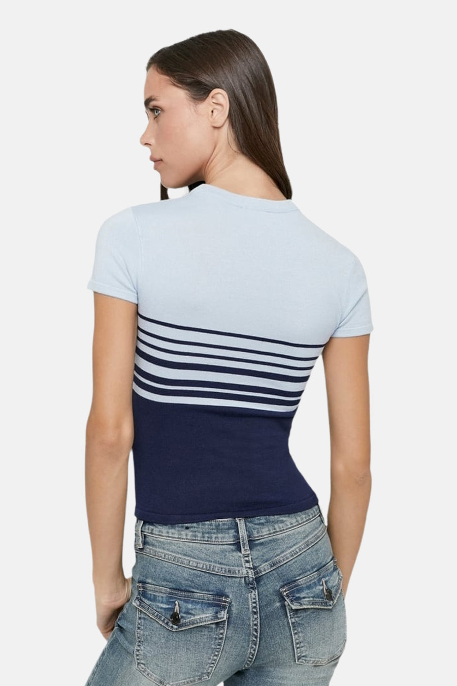 Pull à manches courtes - bleu