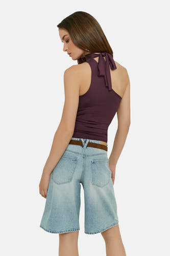 Short 5 poches - light blue denim