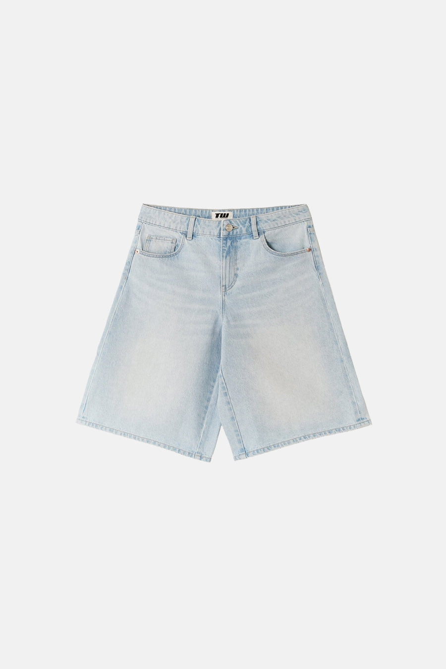 Short - light blue denim