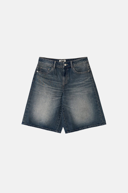 Short - dark blue denim
