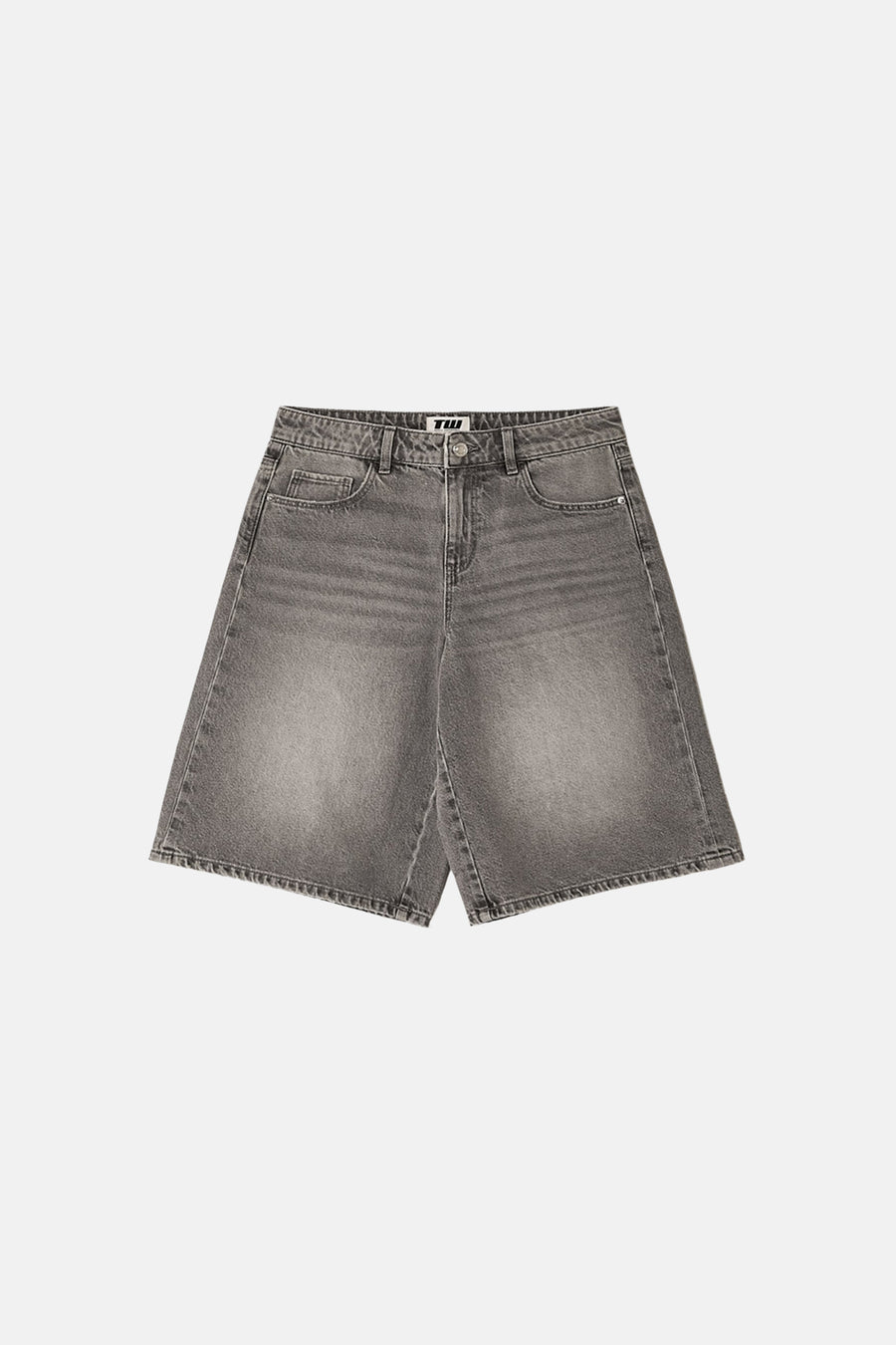 Short - light grey denim