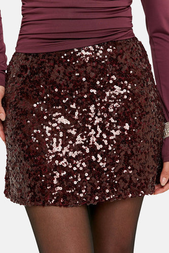 Jupe courte - Bordeaux - TALLY WEIJL