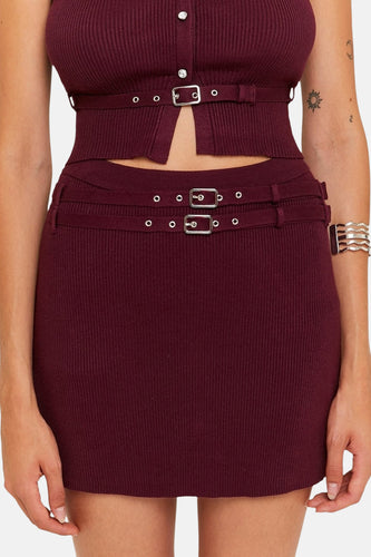 Jupe courte - Bordeaux - TALLY WEIJL