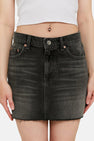 Jupe courte - Dark grey denim