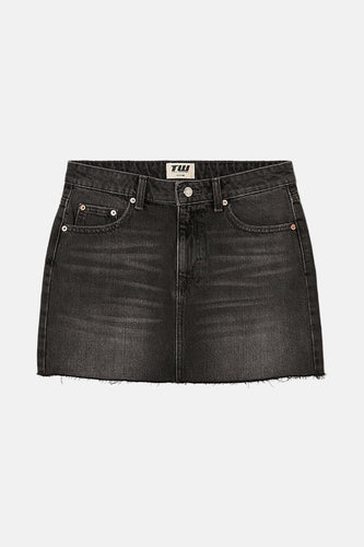 Jupe courte - Dark grey denim - TALLY WEIJL