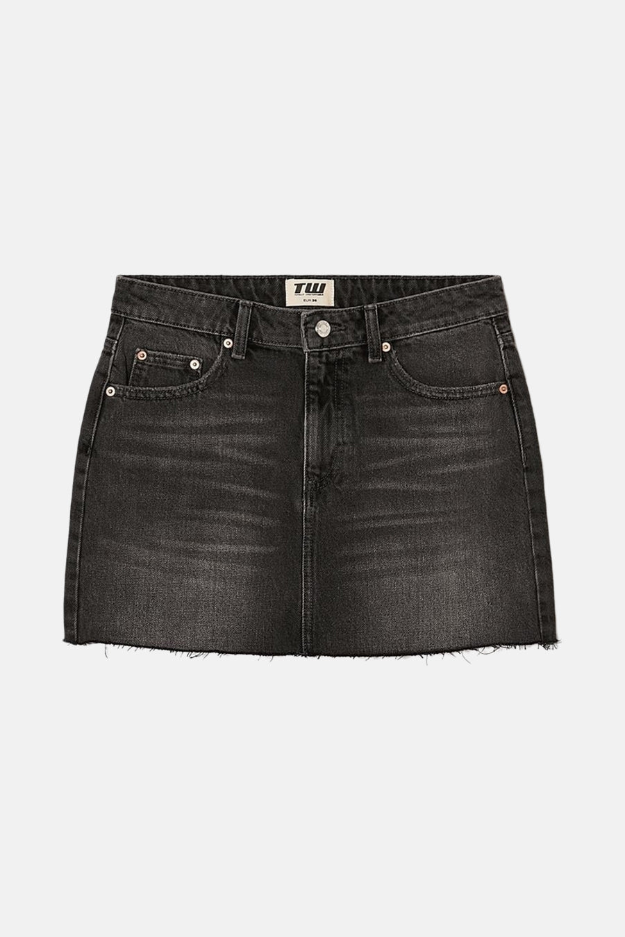 Jupe courte - Dark grey denim - TALLY WEIJL