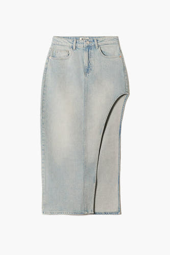 Jupe longue - light blue denim