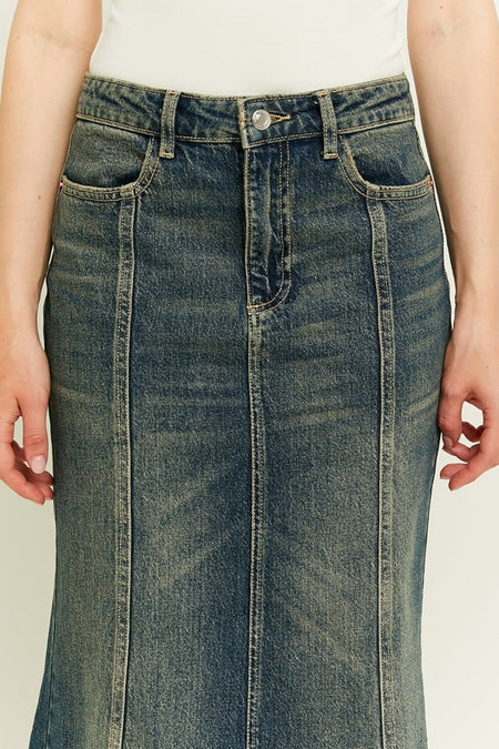 Long jean TALLY WEALLL,, avec à à devant devant avant en une une vintage.