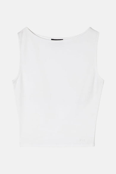 T-shirt sans manches de TALLY WEIJL, avec un col rond et un logo subtil.
