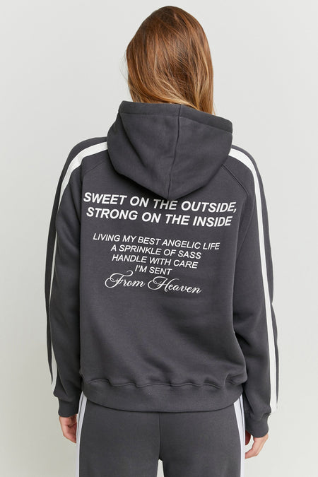 Sweat à capuche - gris