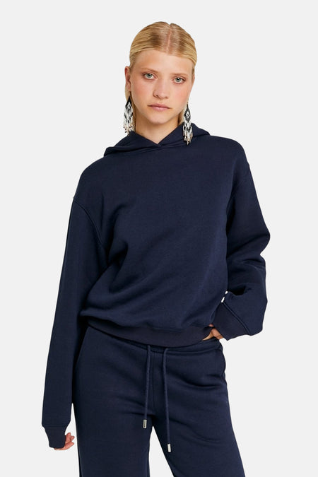 Sweat à capuche bleu - TALLY WEIJL