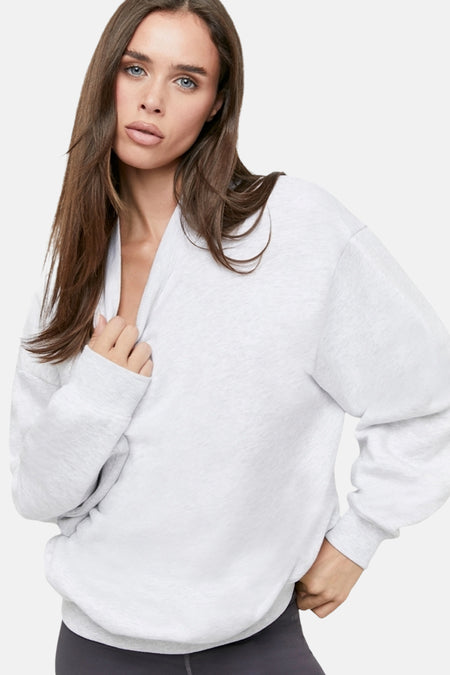 Sweat col O gris - TALLY WEIJL