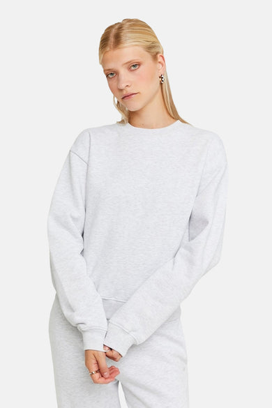 Gilet gris de TALLY WEIJL, avec des manches longues et un col rond.
