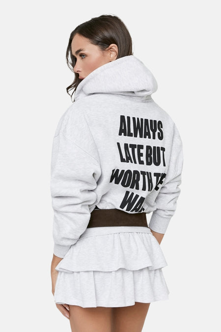 Sweat à capuche - gris