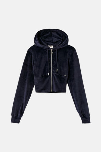 Veste bleue de TALLY WEIJL, avec longues manches et fermeture éclair.