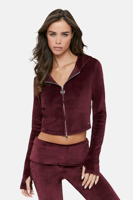 Sweat à capuche - rouge
