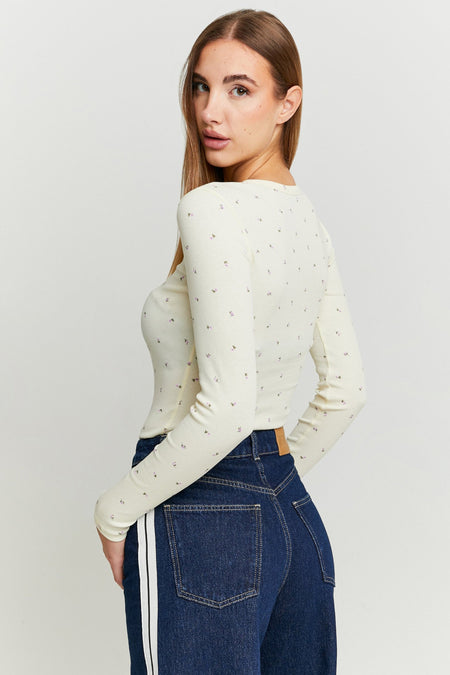 Top uni manche longue Jaune - TALLY WEIJL