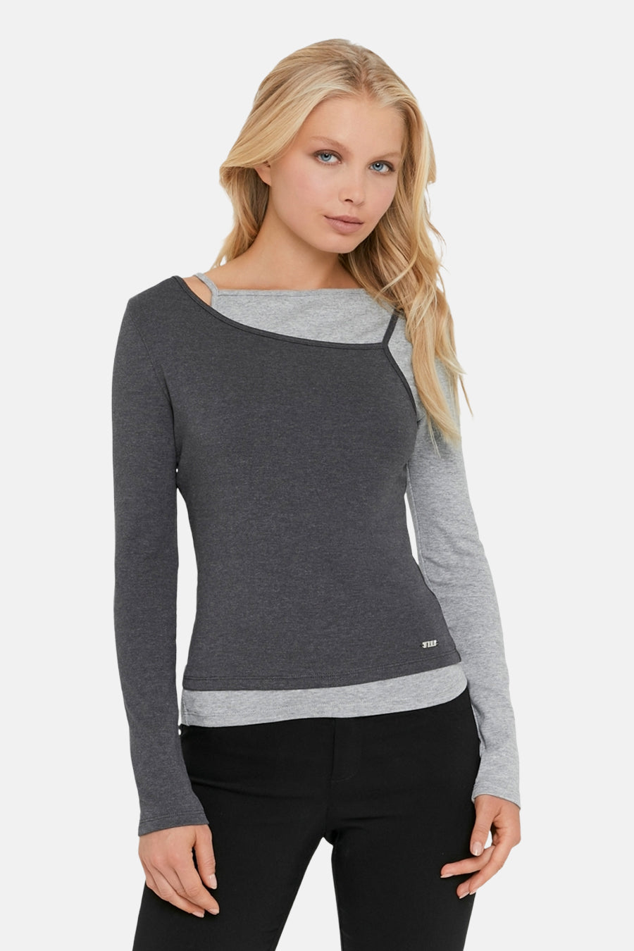 T-shirt à manches longues - Gris