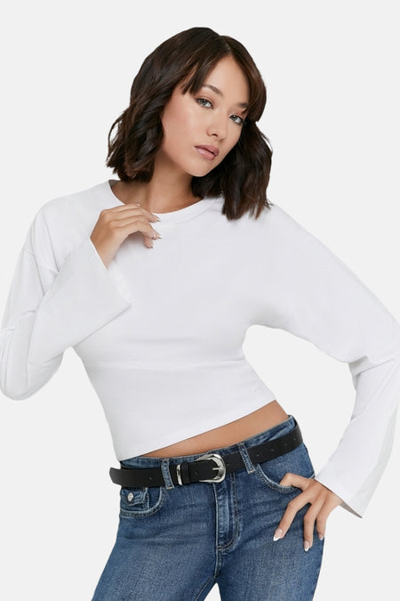 T-shirt à manches longues - blanc