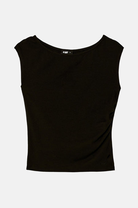 Top uni manche courte Noir - TALLY WEIJL