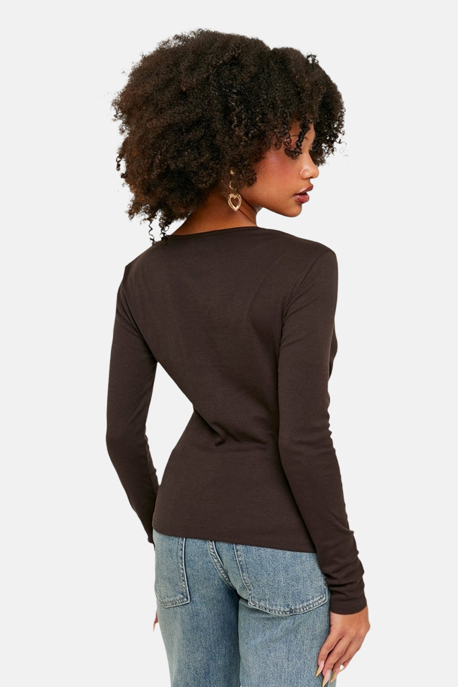 T-shirt à manches longues - brun - TALLY WEIJL - 3