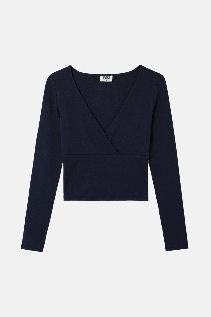 Top uni manche longue bleu - TALLY WEIJL
