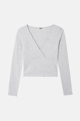 Top uni manche longue gris - TALLY WEIJL
