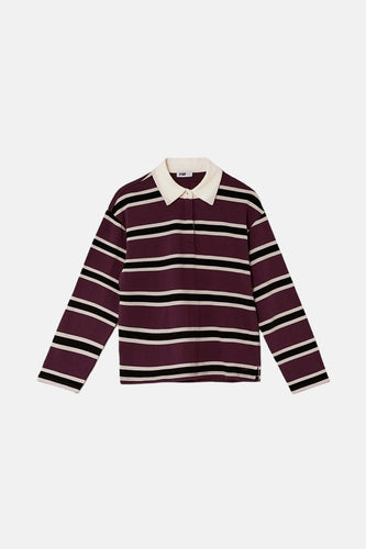 Polo à manches longues - bordeaux - TALLY WEIJL